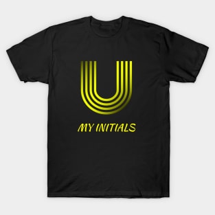 Letter U Initials Unique Name T-Shirt T-Shirt